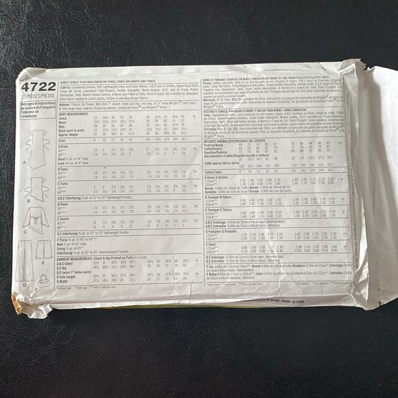 Simplicity 4722  Lizzie McGuire uncut sewing pattern - Picture 3 of 4